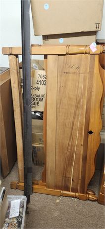 Wood Bed frame & Metal Supports