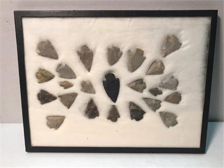 Display Case of Arrowheads(Replicas)