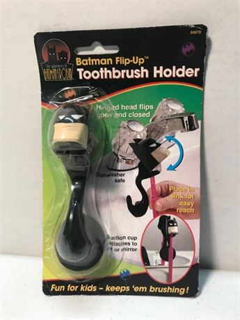 Batman Flip-Up Toothbrush Holder