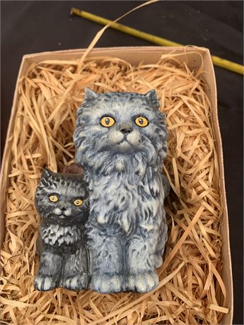 Vintage Goebel Mother's Series Figurines Cat And Kitten 31-008-12
