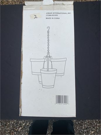 4 Plastic Hanging Plant Or Planter Pots By Jobar International