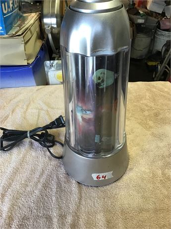 Vintage Revolving Space Lab Solar System Rocket Ships Lamp