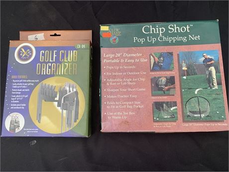 Golf Chip Net And Golf Club Organizer
