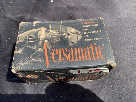 Vintage Supreme Versamatic Reversible Screw Driver Speed Reducer Model 4000