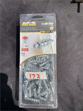 Rock River Screw-In Anchor For Drywall #8