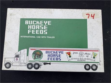 Ertl Die-Cast Buckeye Horse Feeds International Trailer Truck With Cab Stock# 94