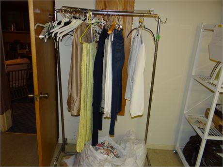 Cloth Rack and Contents