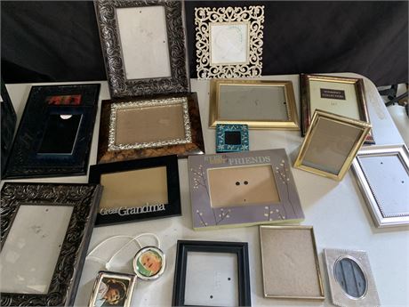 Lot Of Picture Frames Photo Frames Of Various Sizes Styles And Colors