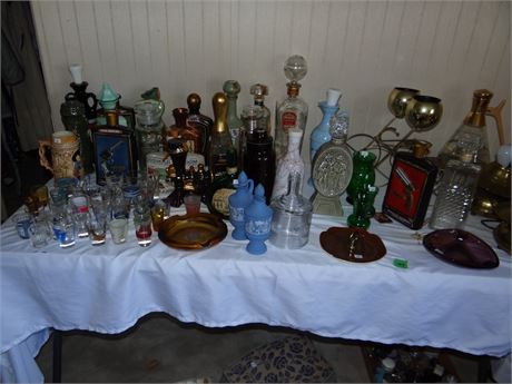 Bottles, Shot Glasses, Ect.