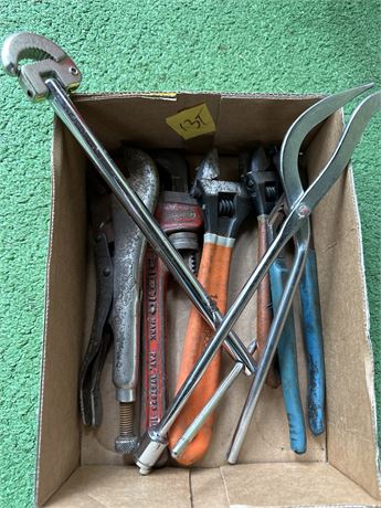 lot of miscellaneous wrenches