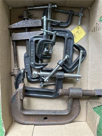 box of C clamps