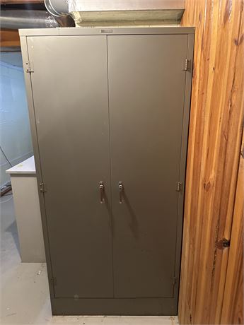 Metal storage cabinet