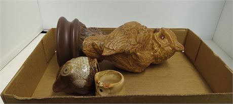 Lot Of Owl Decorations
