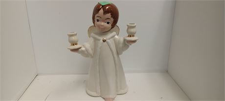 Vintage Angel Statue Candle Holder