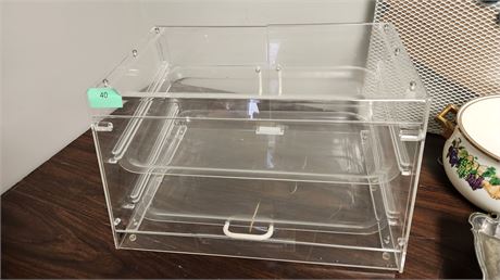 Counter Top Plastic Display Cabinet