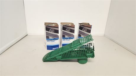Lot Of Gutter Strainers & Wedge