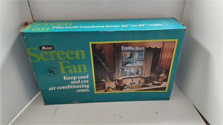 Vintage Screen Window Fan NOT TESTED