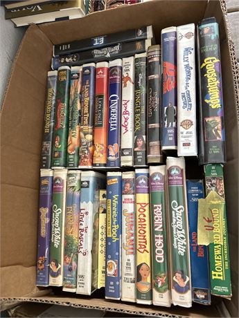 lots of Disney VHS