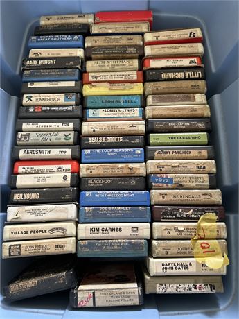 lot of vintage eight tracks