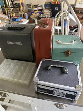 A lot of miscellaneous storage boxes