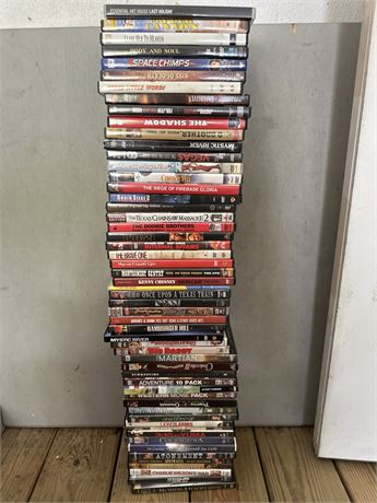 3 foot stack of DVDs