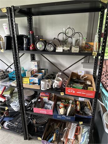 five level metal shelf shelf only