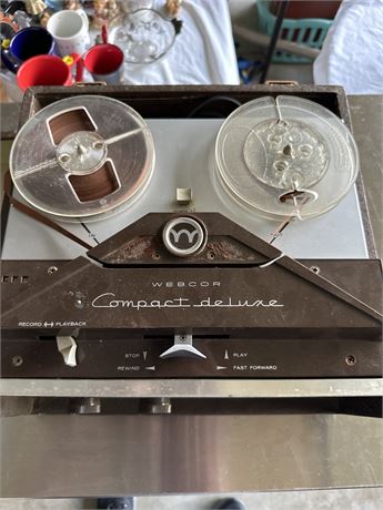 vintage Webcor wheel to real tape player