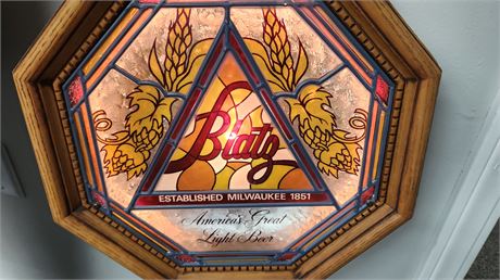 Vintage Blatz Beer Sign. TESTED & WORKS