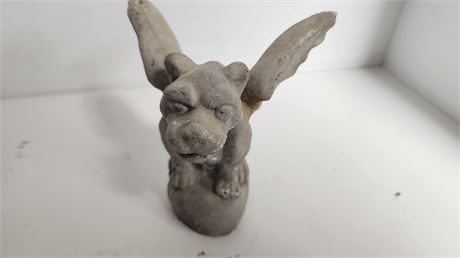 Gargoyle Statue & Grumpy's 1975 Vintage Mug