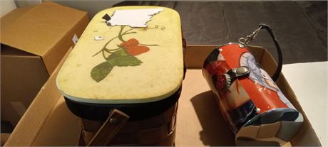 Basket & Metal Purse