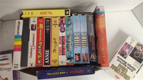 Lot Of VHS Tapes
