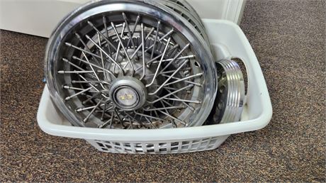 Lot Of Vintage Hub Caps