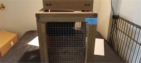Wood Crate & Various Boxes