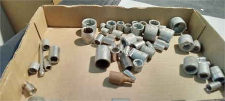 Lot Of Various Size Sockets