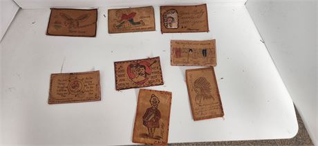 Vintage Leather Post Cards