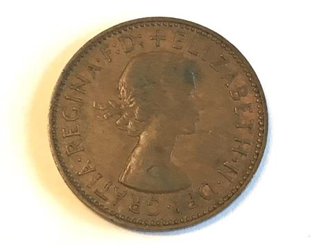1956 UK Half Penny