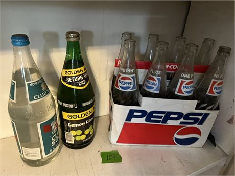 Collectible Soda Bottles, Pepsi