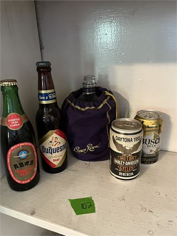 Collectible Beer Bottles, Cans, Harley Davidson