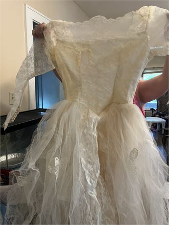 Vintage C 1958 Wedding Dress