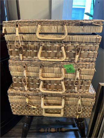 Storage Baskets and Cross Stitch Books