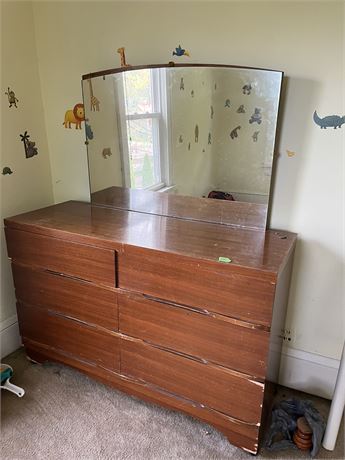 Dresser and Mirror (matches set)