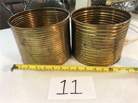 2 Metal Planters