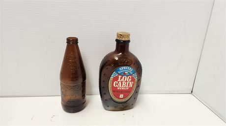 2 Vintage Advertising Bottles