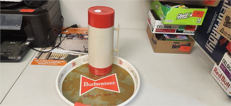 Budweiser Serving Tray & Thermos