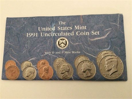 1991 Uncirculated Coin Set