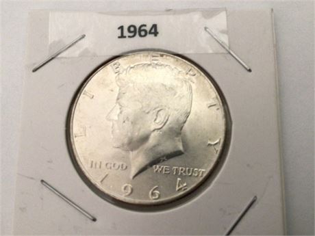 1964 Kennedy 1/2 Dollar - Silver
