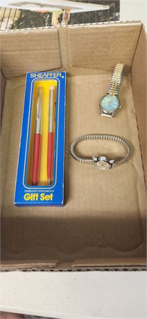 2 Watches & Pen Set