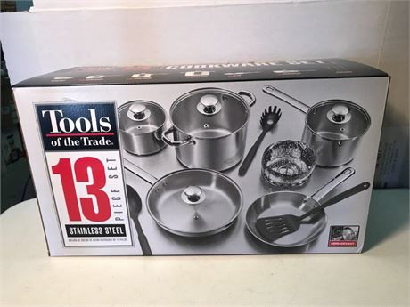 Tools of the Trade 13 Pc. Kitchen Set Stainless Steel