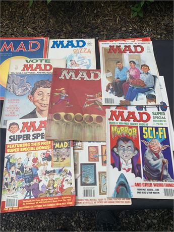 Vintage Mad Magazine Lot 1960s 1970s 1980s Music Movies TV Politics Themed