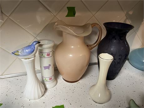 Vases and Pitcher